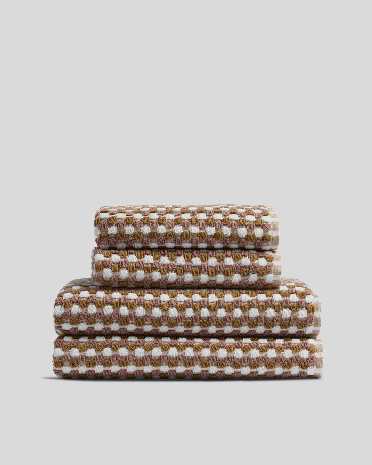 2+2 Organic Mosaic Bath Bundle - Ochre and Clay